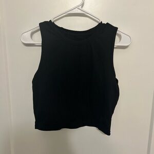 Zyia Active Stronger Black Cropped Tank Top